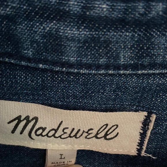 Madewell Denim Shirtdress w pockets - Picture 2 of 3